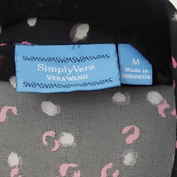 Simply Vera Wang Sheer Blouse, M - Picture 4 of 7